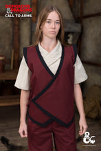 Load image into Gallery viewer, Dungeons & Dragons Monk Vest Bordeaux/Black