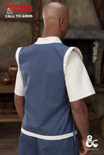 Load image into Gallery viewer, Dungeons & Dragons Monk Vest Woad Blue/Natural