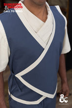 Load image into Gallery viewer, Dungeons & Dragons Monk Vest Woad Blue/Natural