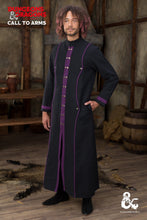 Load image into Gallery viewer, Dungeons & Dragons Warlock Coat Black/Purple