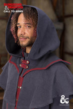 Load image into Gallery viewer, Dungeons & Dragons Warlock Hood Grey/Red