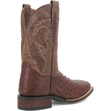Load image into Gallery viewer, Dan Post Alamosa (Chocolate/Brown) - Men's Ostrich Skin Leather Cowboy Boots