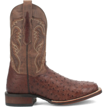 Load image into Gallery viewer, Dan Post Alamosa (Chocolate/Brown) - Men's Ostrich Skin Leather Cowboy Boots