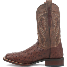 Load image into Gallery viewer, Dan Post Alamosa (Chocolate/Brown) - Men's Ostrich Skin Leather Cowboy Boots