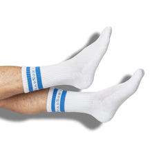 Load image into Gallery viewer, Branded Casual Crew Socks - White