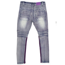 Load image into Gallery viewer, F1738 Denim Jeans w/ Contrast Knitting - Light Wash