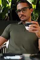 Load image into Gallery viewer, The Mercerized Cotton Polo (Olive)