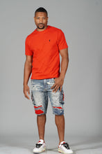 Load image into Gallery viewer, M298 Embossed Knit Tee - Red