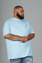 Load image into Gallery viewer, M298 Embossed Knit Tee - Blue