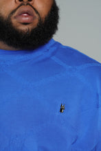 Load image into Gallery viewer, M298 Embossed Knit Tee - Royal