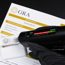 Load image into Gallery viewer, 0.5ct Moissanite Round Stud Earrings 925 Sterling Silver Screw Back