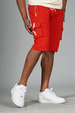 Load image into Gallery viewer, M670 Tech Fleece cargo Shorts - Red