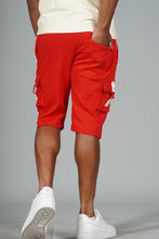 Load image into Gallery viewer, M670 Tech Fleece cargo Shorts - Red