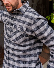 Load image into Gallery viewer, Grand Flannel, Charcoal Gingham