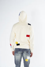 Load image into Gallery viewer, F5715 Frost Patchwork Zip Up Hoodie - Natural