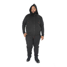 Load image into Gallery viewer, M3707 Tech Fleece Zip Up Hoody Set - Black