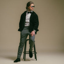 Load image into Gallery viewer, Men's Black Velvet Slipper II