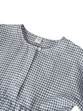 Load image into Gallery viewer, Linen Checked Long-Sleeved Top CAROLINE