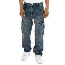 Load image into Gallery viewer, Pro Club Men's Heavyweight Relaxed Fit Denim Cargo Pant