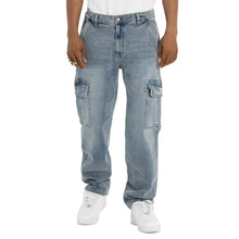 Load image into Gallery viewer, Pro Club Men's Heavyweight Relaxed Fit Denim Cargo Pant
