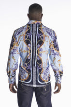 Load image into Gallery viewer, M1833 Capone Printed Shirt - Blue