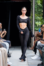 Load image into Gallery viewer, Scarlet Black Lace Knit Set