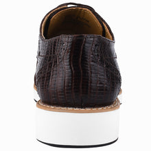 Load image into Gallery viewer, Gutta Lizard Print Leather Textile Casual Sneakers