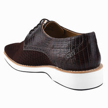 Load image into Gallery viewer, Gutta Lizard Print Leather Textile Casual Sneakers