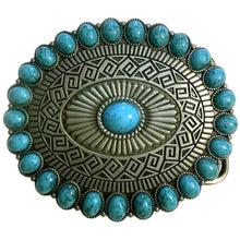 Load image into Gallery viewer, Deadwood Trading Turquoise Mesa Bloom - Belt Buckle