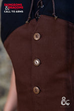 Load image into Gallery viewer, Dungeons & Dragons Rogue Hooded Vest Brown