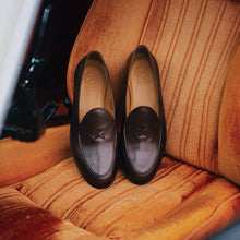 Load image into Gallery viewer, Men's Dark Brown Leather Milano Loafer