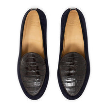 Load image into Gallery viewer, Men's Navy Croc Milano Loafer