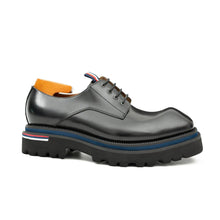Load image into Gallery viewer, Derby Shoes Chunky 6cm heel boost Black