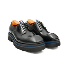 Load image into Gallery viewer, Derby Shoes Chunky 6cm heel boost Black