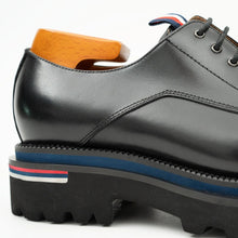 Load image into Gallery viewer, Derby Shoes Chunky 6cm heel boost Black