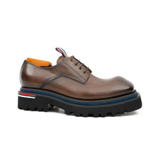 Load image into Gallery viewer, Derby Shoes Chunky 6cm heel boost Coffee