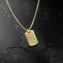 Load image into Gallery viewer, Beveled Tag Pendant - 14K Gold