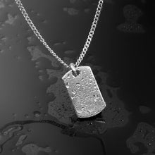 Load image into Gallery viewer, Beveled Tag Pendant - Silver
