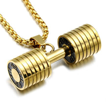 Load image into Gallery viewer, Dumbbell Pendant Necklace