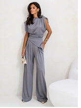 Load image into Gallery viewer, Elegant Women's Summer Two-Piece Set with Wide Pants - # GIAA232310001