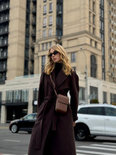 Load image into Gallery viewer, Emily Classic Wool Blend Overcoat in Rich Chocolate