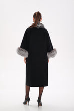 Load image into Gallery viewer, Saga®Furs Silver Fox Wool Alpaca Coat