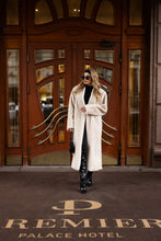 Load image into Gallery viewer, Sylvie Iconic Statement Fiber Coat in Ivory