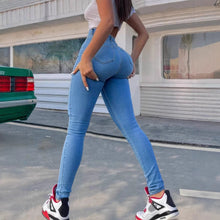 Load image into Gallery viewer, Women's High-Waist Denim Skinny Pants – Stretch Pencil Jeans