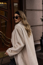 Load image into Gallery viewer, Sylvie Iconic Statement Fiber Coat in Ivory