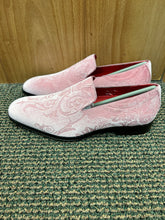 Load image into Gallery viewer, After Midnight Pink Floral Suede-like Men’s Smoking Red Bottom Prom Dress Shoes Style # 7017