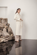 Load image into Gallery viewer, Premium 100% Australian Merino Wool Coat in Marshmallow