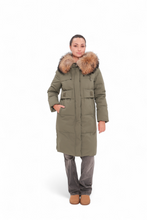 Load image into Gallery viewer, Genuine Fur Trim Bio-Down Fill Coat
