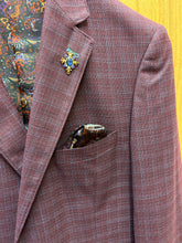 Load image into Gallery viewer, Needle & Stitch NS2N-107 Burgundy with Blue Glen Plaid 2-Button Blazer