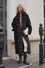 Load image into Gallery viewer, Brackley Genuine Polar Fox Fur Double Face Coat
